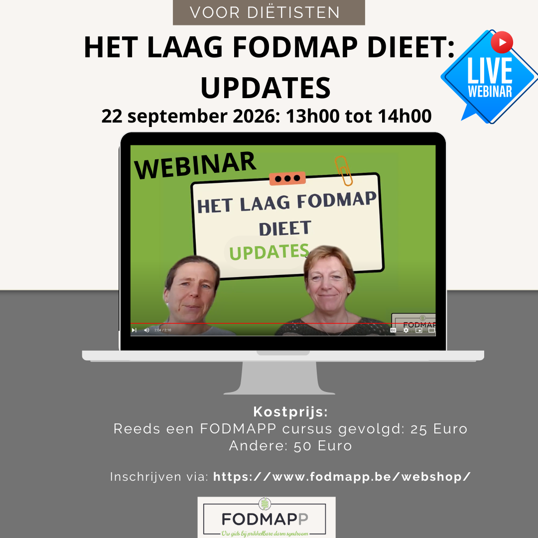 Webinar Updates laag FODMAP dieet sept 2026